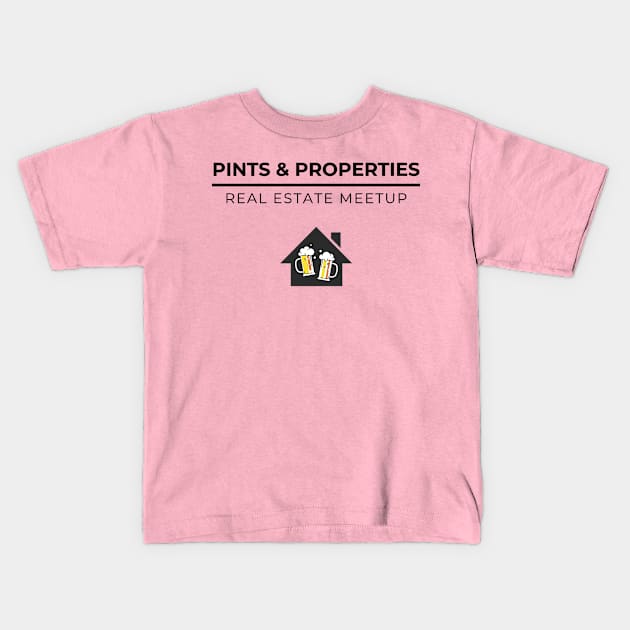 Pints & Properties Kids T-Shirt by Five Pillars Nation